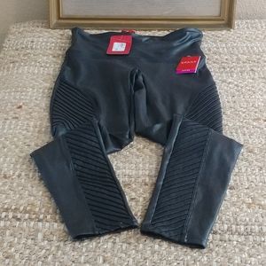 Spanx (fit like large) faux leather moto legging tagged XL
